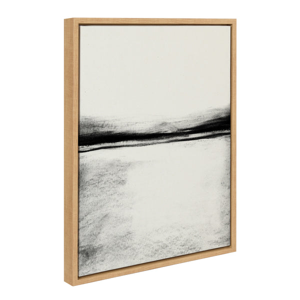 Kate & Laurel Sylvie 646 Charcoal Landscape Framed Canvas By Teju Reval Of SnazzyHues