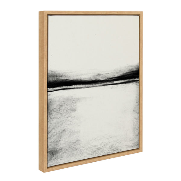 kate & laurel Sylvie 646 Charcoal Landscape Framed Canvas by Teju Reval of SnazzyHues