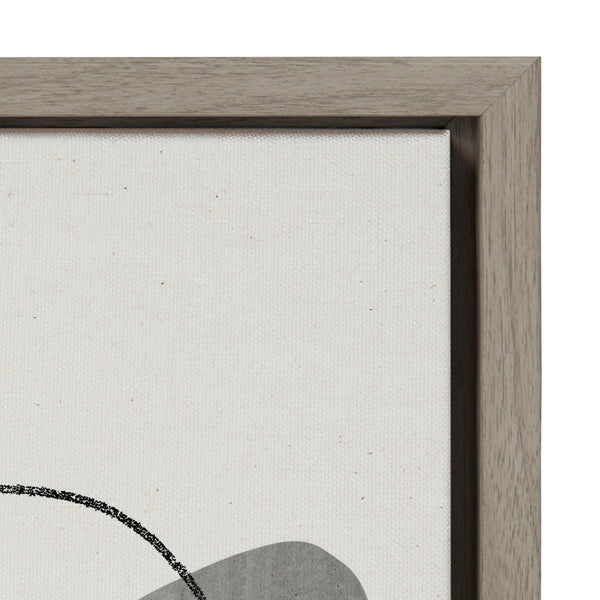 Kate & Laurel Sylvie 863 Abstract Rocks And 864 On The Rocks Framed Canvas Set By Teju Reval Of SnazzyHues