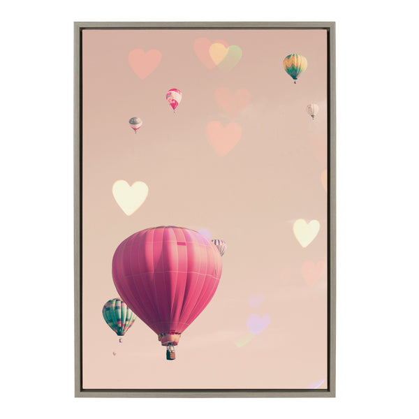 kate & laurel Sylvie A Little Patience Framed Canvas by Caroline Mint