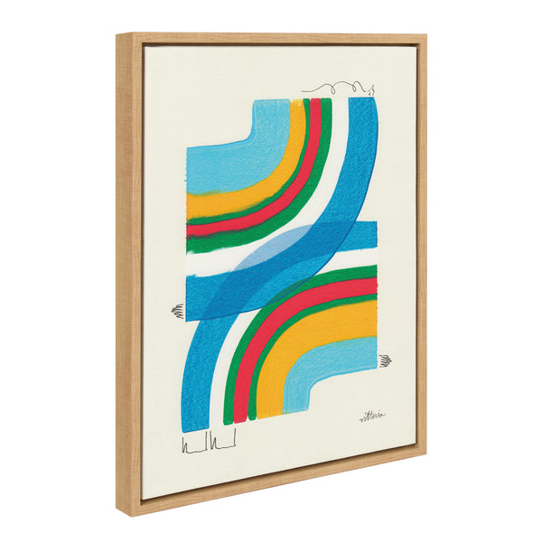 kate & laurel Sylvie A Plan For Myself Framed Canvas by Amber Vittoria