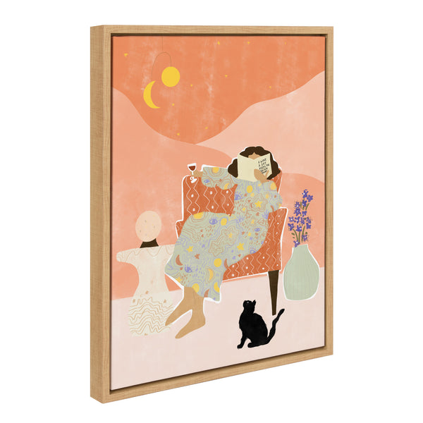 Kate & Laurel Sylvie A Wine A Day Keeps The Doctor Away Framed Canvas By Alja Horvat