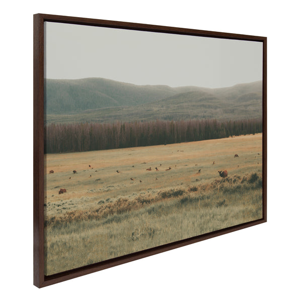 Kate & Laurel Sylvie AA On The Range Framed Canvas By Alicia Abla