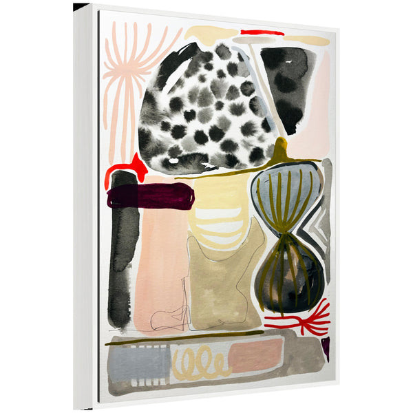 Kate & Laurel Sylvie Abstract 01 Framed Canvas By Emma Daisy