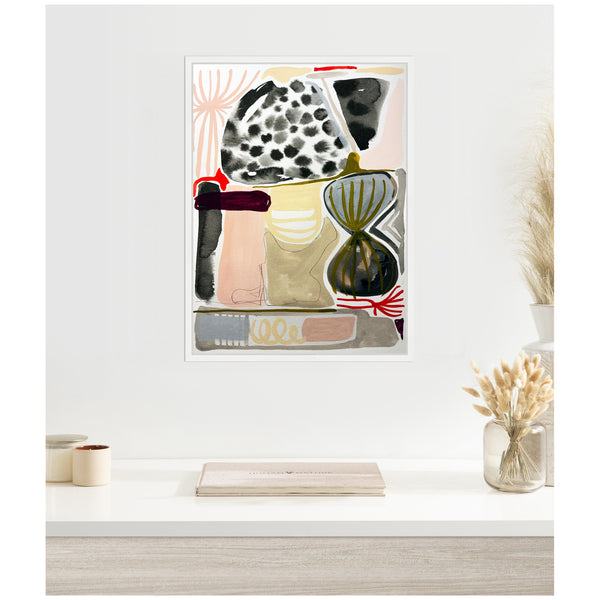 Kate & Laurel Sylvie Abstract 01 Framed Canvas By Emma Daisy