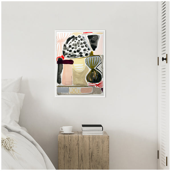 Kate & Laurel Sylvie Abstract 01 Framed Canvas By Emma Daisy