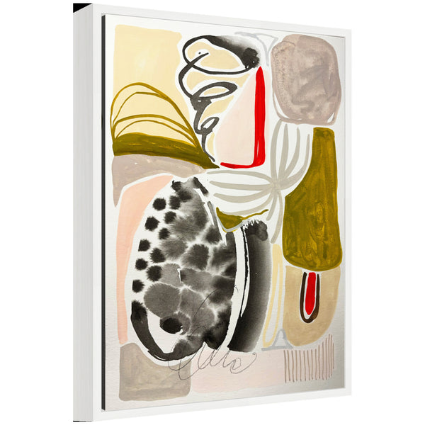 kate & laurel Sylvie Abstract 02 Framed Canvas by Emma Daisy