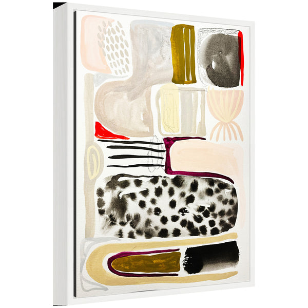 kate & laurel Sylvie Abstract 03 Framed Canvas by Emma Daisy