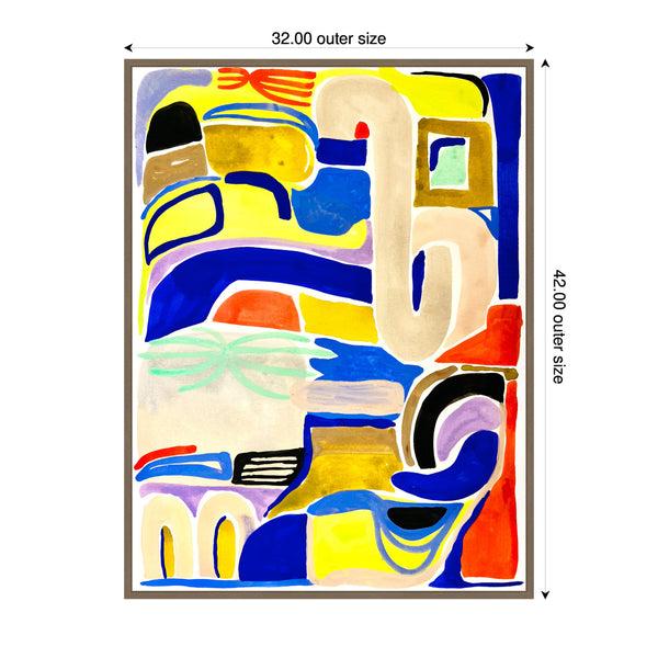 Kate & Laurel Sylvie Abstract 04 Framed Canvas By Emma Daisy