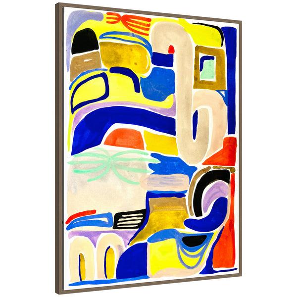 kate & laurel Sylvie Abstract 04 Framed Canvas by Emma Daisy