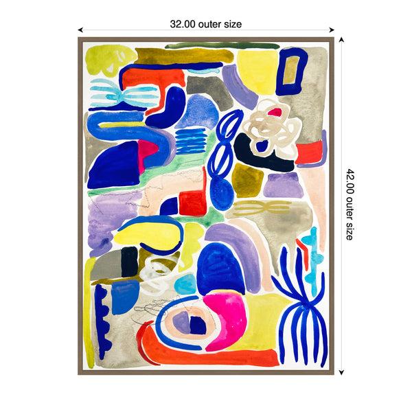 Kate & Laurel Sylvie Abstract 05 Framed Canvas By Emma Daisy