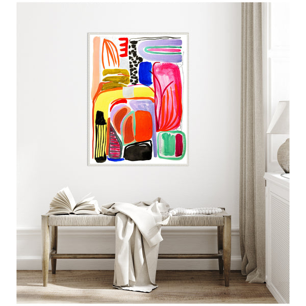 Kate & Laurel Sylvie Abstract 08 Framed Canvas By Emma Daisy