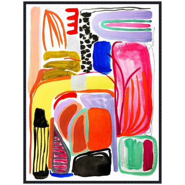 Kate & Laurel Sylvie Abstract 08 Framed Canvas By Emma Daisy