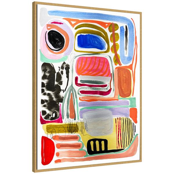 Kate & Laurel Sylvie Abstract 09 Framed Canvas By Emma Daisy