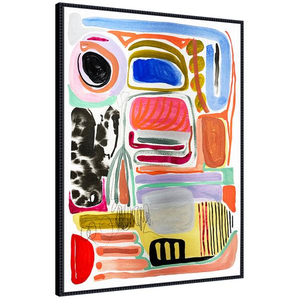 kate & laurel Sylvie Abstract 09 Framed Canvas by Emma Daisy