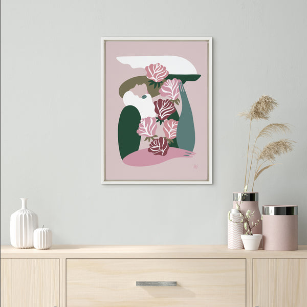 Kate & Laurel Sylvie Abstract Figure 4 Framed Canvas By Maggie Stephenson