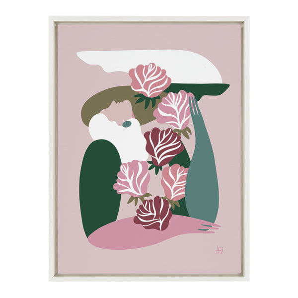 kate & laurel Sylvie Abstract Figure 4 Framed Canvas by Maggie Stephenson