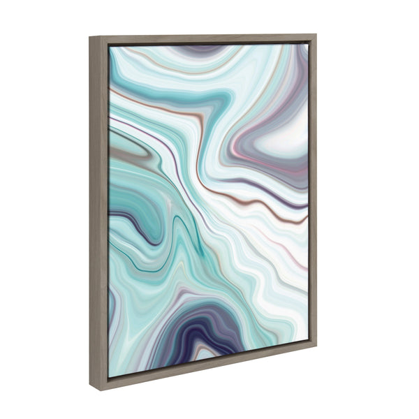 Kate & Laurel Sylvie Abstract Framed Canvas By Amy Peterson