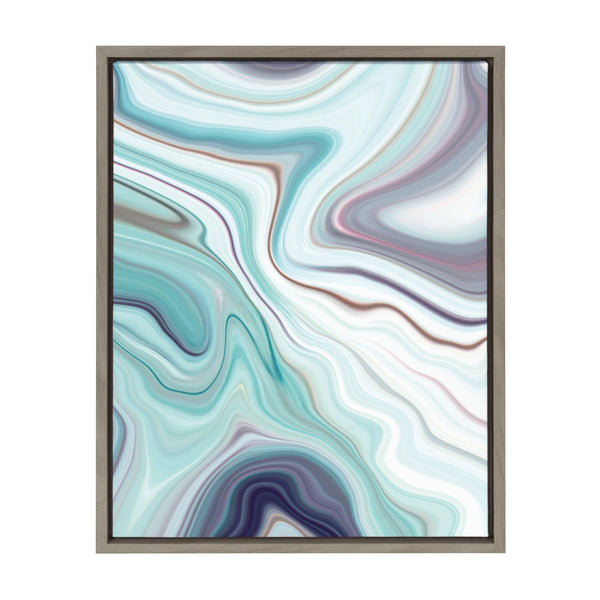 kate & laurel Sylvie Abstract Framed Canvas by Amy Peterson