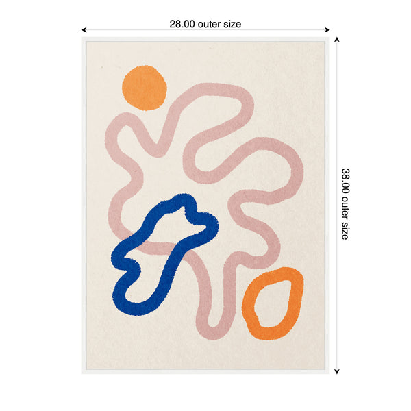 Kate & Laurel Sylvie Abstract Line Art Print 1 Framed Canvas By July Art Prints