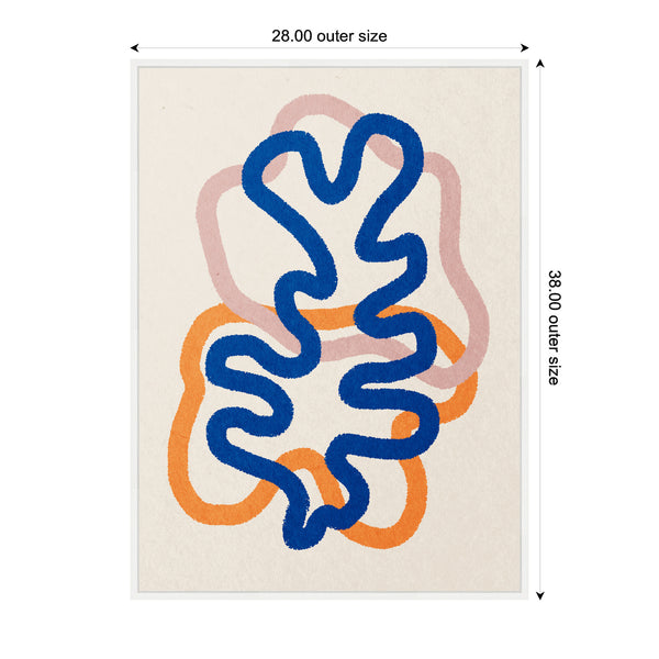 Kate & Laurel Sylvie Abstract Line Art Print 2 Framed Canvas By July Art Prints