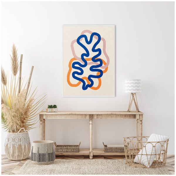 Kate & Laurel Sylvie Abstract Line Art Print 2 Framed Canvas By July Art Prints