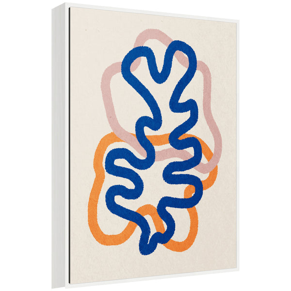 kate & laurel Sylvie Abstract Line Art Print 2 Framed Canvas by July Art Prints