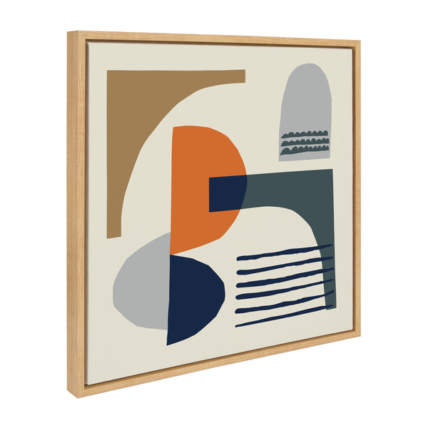 Kate & Laurel Sylvie Abstract Mid Century Framed Canvas By Rachel Lee Of My Dream Wall