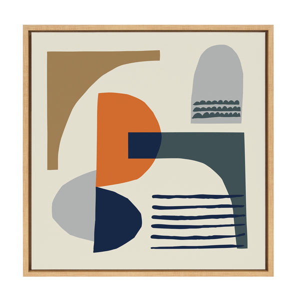Kate & Laurel Sylvie Abstract Mid Century Framed Canvas By Rachel Lee Of My Dream Wall
