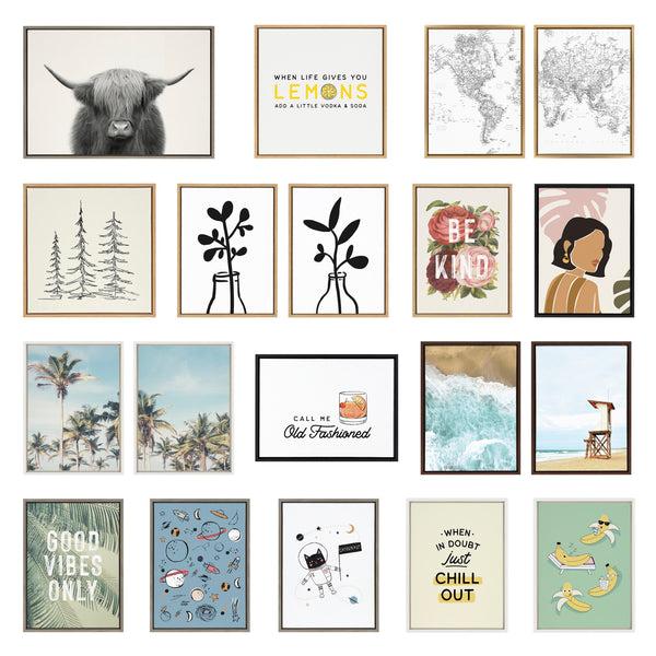 Kate & Laurel Sylvie Abstract Teal Beach Horizon Left And Right Framed Canvas By The Creative Bunch Studio