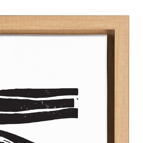 Kate & Laurel Sylvie Abstract Waves Framed Canvas By Statement Goods