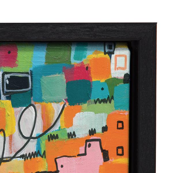 Kate & Laurel Sylvie Afternoon Delight Framed Canvas By Leah Nadeau