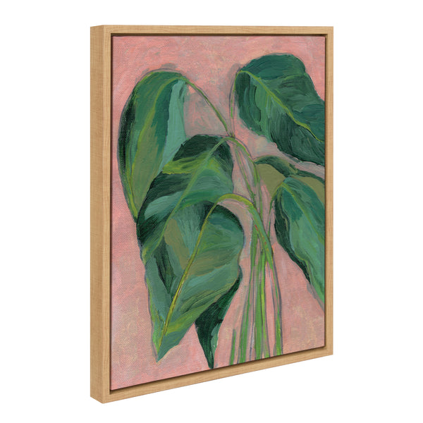 kate & laurel Sylvie Alocasia Framed Canvas by Nikita Jariwala