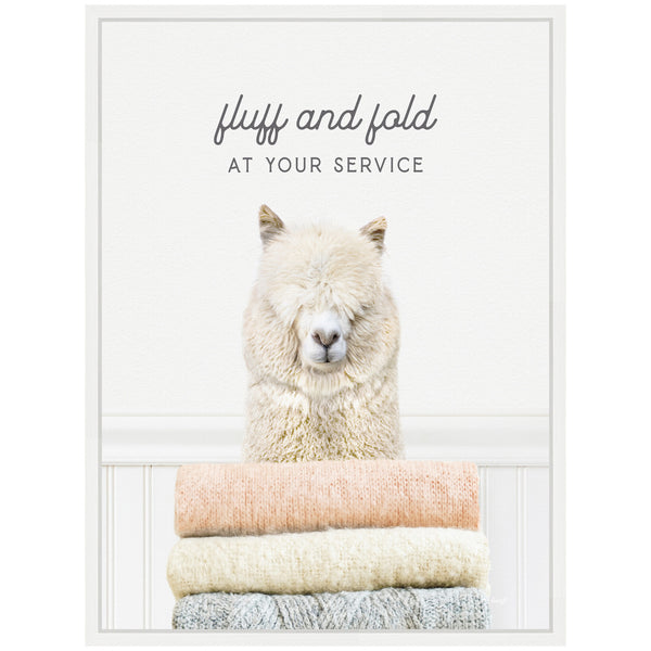 Kate & Laurel Sylvie Alpaca Fluff And Fold Framed Canvas By Amy Peterson