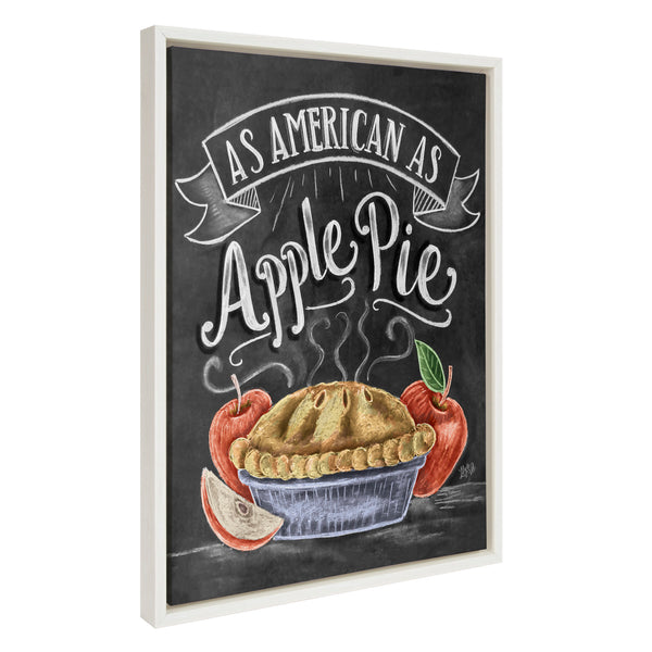 Kate & Laurel Sylvie American Apple Pie Framed Canvas By Valerie McKeehan Of Lily And Val