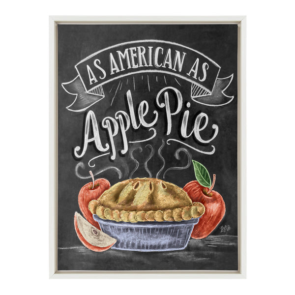 Kate & Laurel Sylvie American Apple Pie Framed Canvas By Valerie McKeehan Of Lily And Val