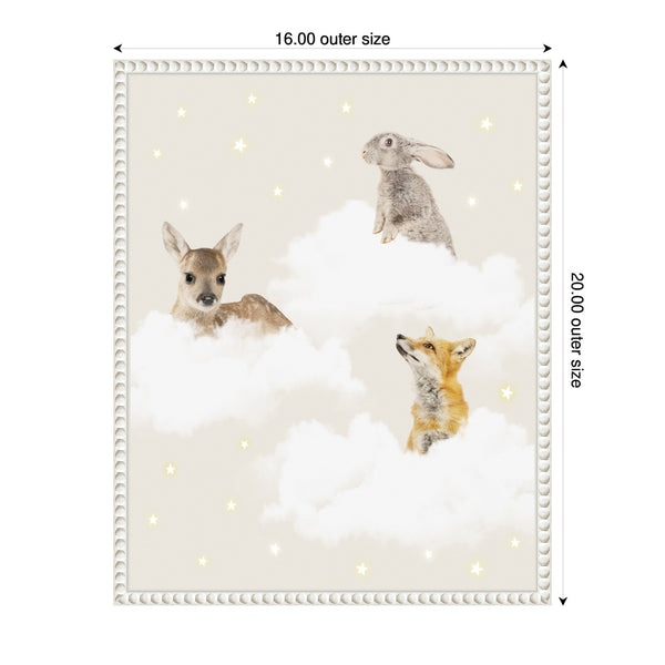 Kate & Laurel Sylvie Animal Clouds Framed Canvas By July Art Prints