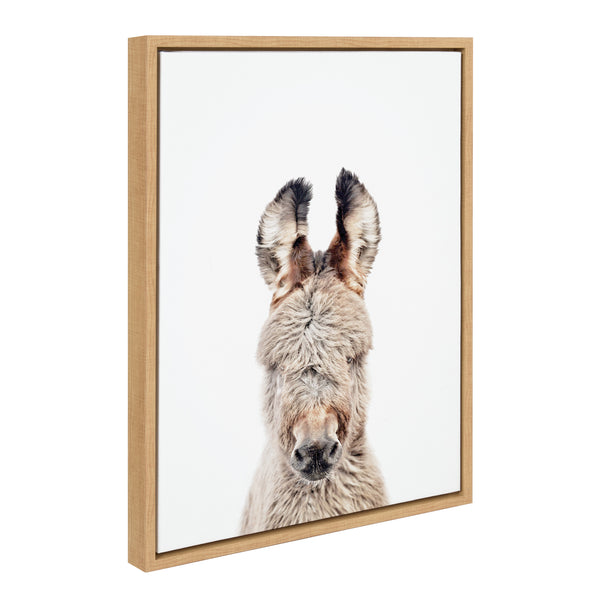 kate & laurel Sylvie Animal Studio Burro Portrait Framed Canvas by Amy Peterson Art Studio