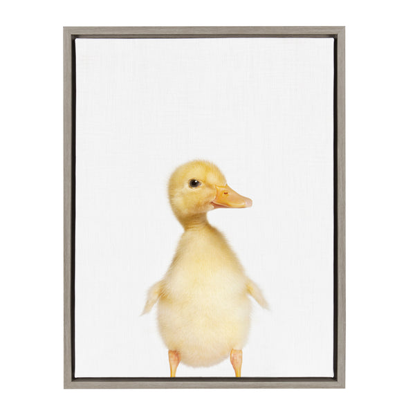 Kate & Laurel Sylvie Animal Studio Duck Framed Canvas By Amy Peterson Art Studio