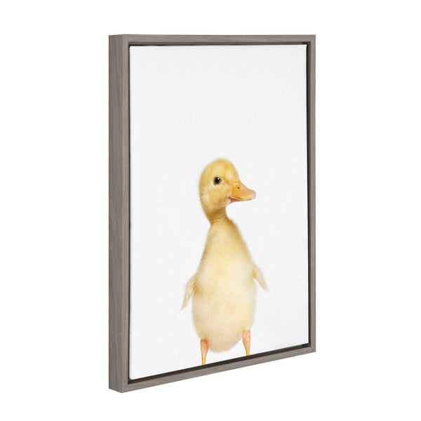Kate & Laurel Sylvie Animal Studio Duck Framed Canvas By Amy Peterson Art Studio