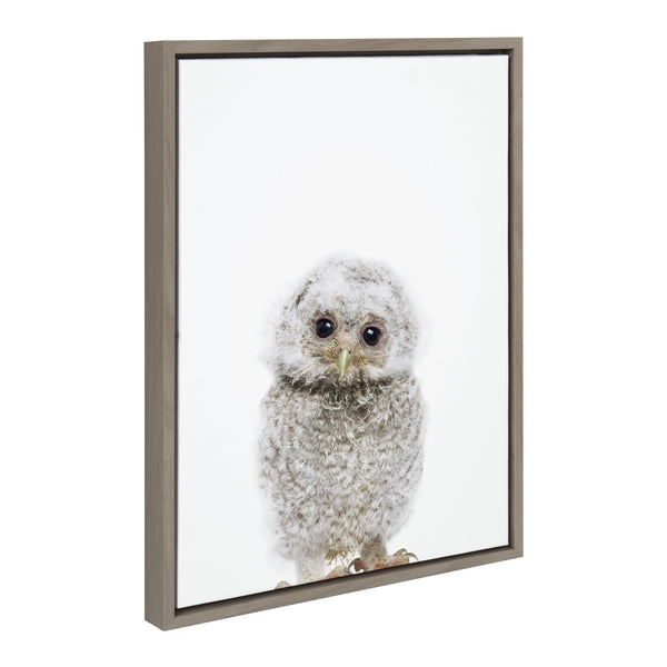 Kate & Laurel Sylvie Animal Studio Owl Framed Canvas By Amy Peterson Art Studio