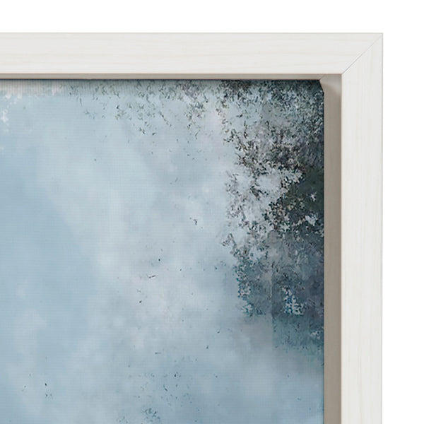 Kate & Laurel Sylvie Aqua Abstract 1 Framed Canvas By Amy Lighthall