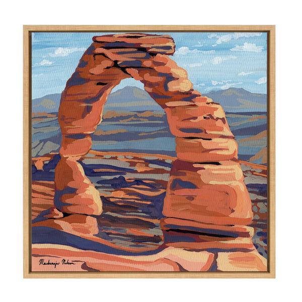 Kate & Laurel Sylvie Arches Framed Canvas By Mackenzie Nelson