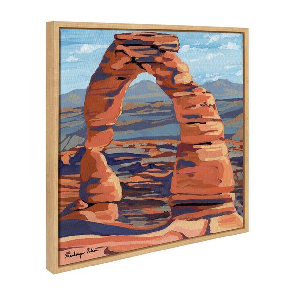 kate & laurel Sylvie Arches Framed Canvas by Mackenzie Nelson