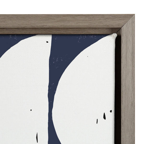 Kate & Laurel Sylvie Arches In Blue Framed Canvas By Statement Goods