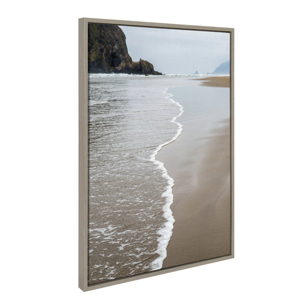 Kate & Laurel Sylvie Arrival Framed Canvas By Pete Olsen Gray 23x33