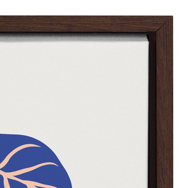 Kate & Laurel Sylvie Arrowhead Plant Framed Canvas By Alicia Schultz