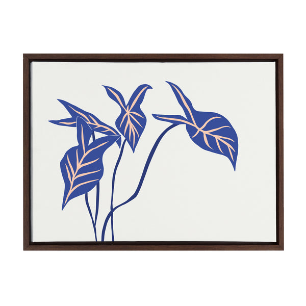 kate & laurel Sylvie Arrowhead Plant Framed Canvas by Alicia Schultz