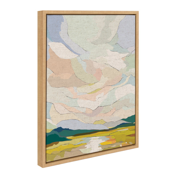 kate & laurel Sylvie Autumn Sky Framed Canvas by Nikita Jariwala