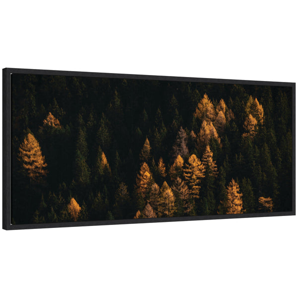 kate & laurel Sylvie Autumnal Mountain Pines During Sunset Framed Canvas by Michael Schauer